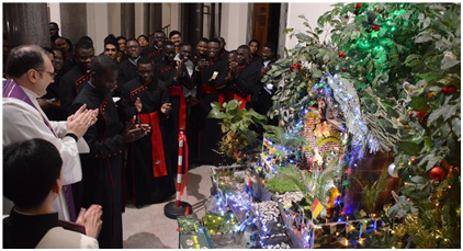 Un Presepe nella foresta dell’Africa central